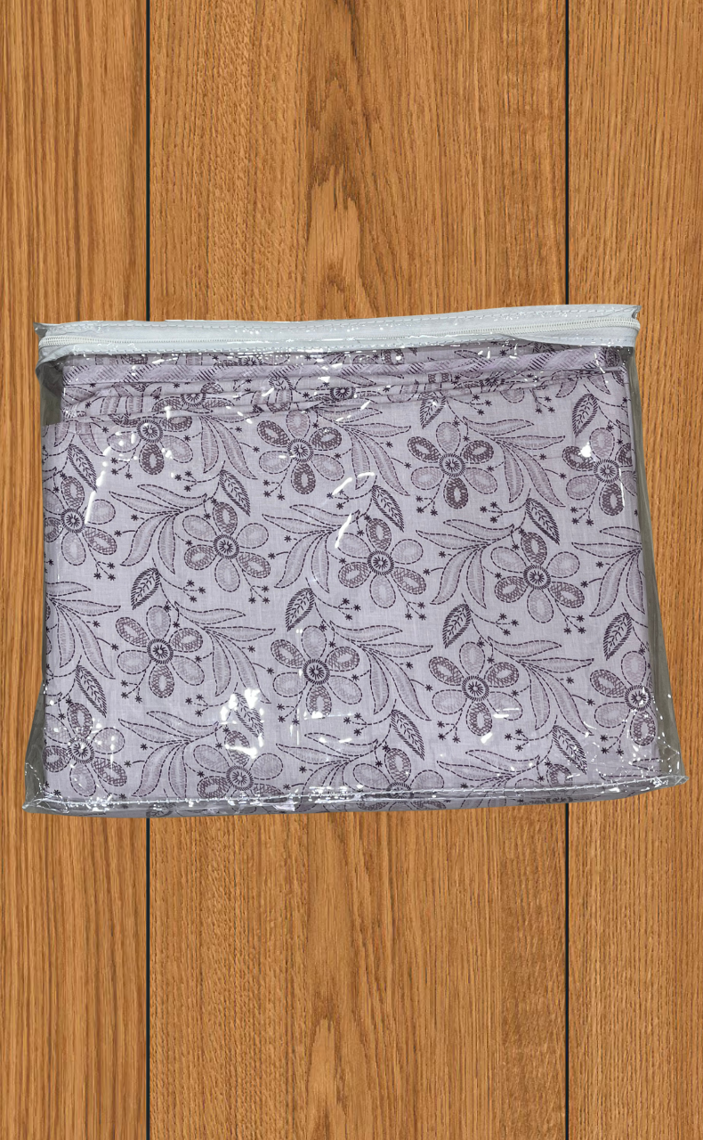 Blanket | Dohar. Lavender Floral soft & Cozy. Two Pc Single bed | Laces and Frills