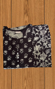 Brown Flora 2 Piece set Jaipur Cotton Kurti With Palazzo set . Pure Versatile Cotton. | Laces and Frills - Laces and Frills