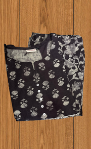 Brown Flora 2 Piece set Jaipur Cotton Kurti With Palazzo set . Pure Versatile Cotton. | Laces and Frills - Laces and Frills