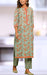Green/Orange Manga Motif Kurti With Pant Set.Pure Versatile Cotton. | Laces and Frills - Laces and Frills