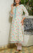 Off White/Sea Green/Pink Floral Kurti With Pant Set.Pure Versatile Cotton. | Laces and Frills - Laces and Frills