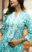 Sea Green Floral Jaipur Cotton Kurti With Pant .Pure Versatile Cotton. | Laces and Frills - Laces and Frills