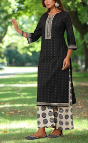 Black Stripes Cotton Co-Ord Set. Pure Versatile Cotton. | Laces and Frills