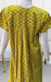 Yellow Geometric Pure Cotton 3XL Nighty . Pure Durable Cotton | Laces and Frills - Laces and Frills