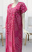 Pink Flora Motif Pure Cotton 3XL Nighty . Pure Durable Cotton | Laces and Frills - Laces and Frills