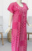 Pink Flora Motif Pure Cotton 3XL Nighty . Pure Durable Cotton | Laces and Frills - Laces and Frills