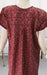Maroon Leafy Soft Extra Large Nighty . Soft Breathable Fabric | Laces and Frills - Laces and Frills
