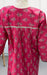 Pink Floral Pure Cotton Free Size Full Sleeves Large Nighty . Pure Durable Cotton | Laces and Frills - Laces and Frills