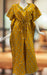 Yellow Floral Pure Cotton Kaftan .Pure Durable Cotton | Laces and Frills - Laces and Frills