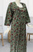 Green Kalamkari Pure Cotton Full Sleeves  3XL Nighty . Pure Durable Cotton | Laces and Frills - Laces and Frills