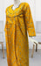 Yellow Floral Pure Cotton Full Sleeves  3XL Nighty . Pure Durable Cotton | Laces and Frills - Laces and Frills