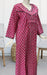 Pink Manga Motif Pure Cotton Full Sleeves  3XL Nighty . Pure Durable Cotton | Laces and Frills - Laces and Frills