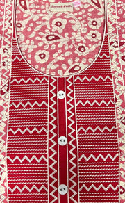 Pink Batik Pure Cotton Nighty. Pure Durable Cotton | Laces and Frills - Laces and Frills