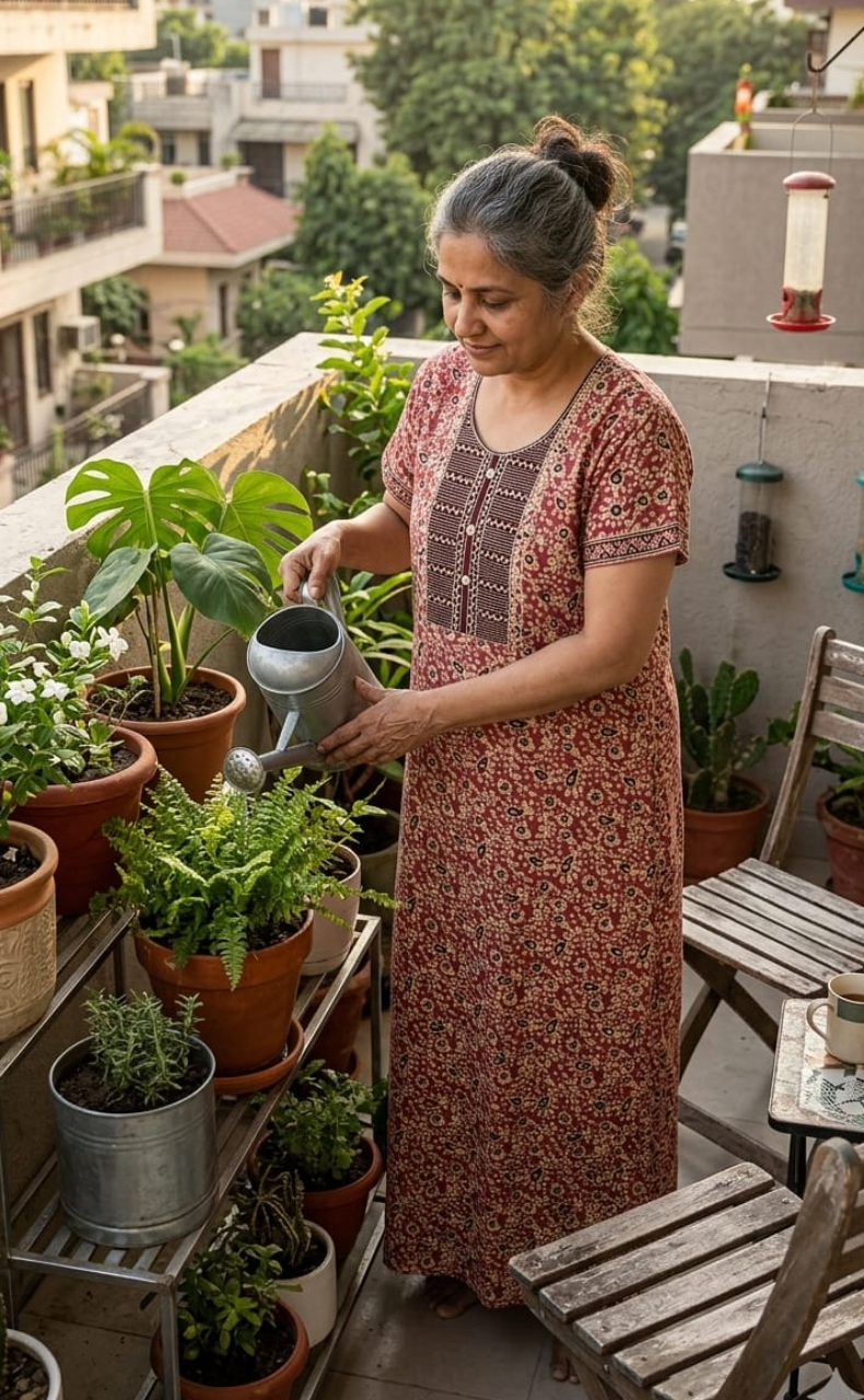 Onion Pink Batik Pure Cotton Nighty. Pure Durable Cotton | Laces and Frills - Laces and Frills