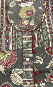 Brown Garden Pure Cotton Nighty. Pure Durable Cotton | Laces and Frills - Laces and Frills