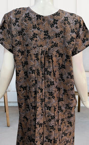Black Floral Spun Nighty. Flowy Spun Fabric | Laces and Frills - Laces and Frills