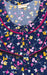 Blue/Pink Tiny Flora Rayon Nighty. Flowy Rayon Fabric | Laces and Frills - Laces and Frills