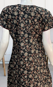 Black Garden Pure Cotton Nighty. Pure Durable Cotton | Laces and Frills - Laces and Frills