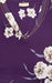 Violet Floral Rayon Nighty.  Flowy Rayon Fabric | Laces and Frills - Laces and Frills