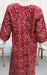 Red Batik Pure Cotton Long Sleeves Nighty. Pure Durable Cotton | Laces and Frills - Laces and Frills