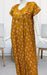Yellow Flora Spun Nighty. Flowy Spun Fabric | Laces and Frills - Laces and Frills