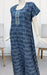 Blue Abstract Spun Nighty. Flowy Spun Fabric | Laces and Frills - Laces and Frills