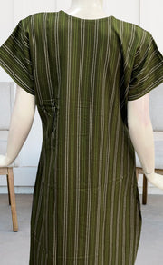 Green Dots Spun Nighty. Flowy Spun Fabric | Laces and Frills - Laces and Frills