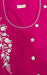 Hot Pink Embroidery Soft Cotton Nighty.Soft Breathable Fabric | Laces and Frills - Laces and Frills