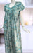 Sea Green Floral Spun Nighty. Flowy Spun Fabric | Laces and Frills - Laces and Frills