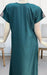 Teal Green Embroidery Soft Cotton Nighty.Soft Breathable Fabric | Laces and Frills - Laces and Frills