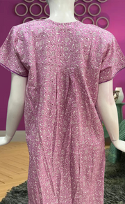 Lavender Garden Pure Cotton Feeding Nursing Nighty . Pure Durable Cotton | Laces and Frills - Laces and Frills