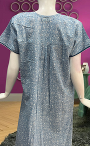 Blue Garden Pure Cotton Feeding Nursing Nighty . Pure Durable Cotton | Laces and Frills - Laces and Frills