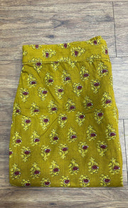 Mustard/Maroon Floral Co-ord Set . Versatile Cotton Fabric. | Laces and Frills - Laces and Frills