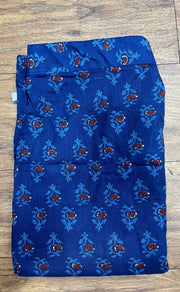 Blue Floral Co-ord Set . Versatile Cotton Fabric. | Laces and Frills - Laces and Frills