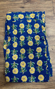 Blue Leafy Co-ord Set . Versatile Cotton Fabric. | Laces and Frills - Laces and Frills