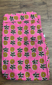 Pink Leafy Co-ord Set . Versatile Cotton Fabric. | Laces and Frills - Laces and Frills