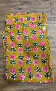 Yellow Leafy Co-ord Set . Versatile Cotton Fabric. | Laces and Frills - Laces and Frills