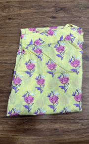 Yellow Floral Co-ord Set . Versatile Cotton Fabric. | Laces and Frills - Laces and Frills