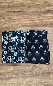 Black Flora Co-ord Set . Versatile Cotton Fabric. | Laces and Frills - Laces and Frills