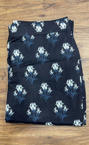 Black Flora Co-ord Set . Versatile Cotton Fabric. | Laces and Frills - Laces and Frills