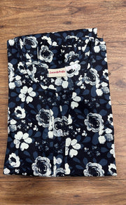 Black Flora Co-ord Set . Versatile Cotton Fabric. | Laces and Frills - Laces and Frills