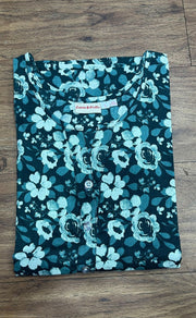 Green Flora Co-ord Set . Versatile Cotton Fabric. | Laces and Frills - Laces and Frills