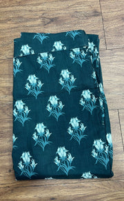 Green Flora Co-ord Set . Versatile Cotton Fabric. | Laces and Frills - Laces and Frills