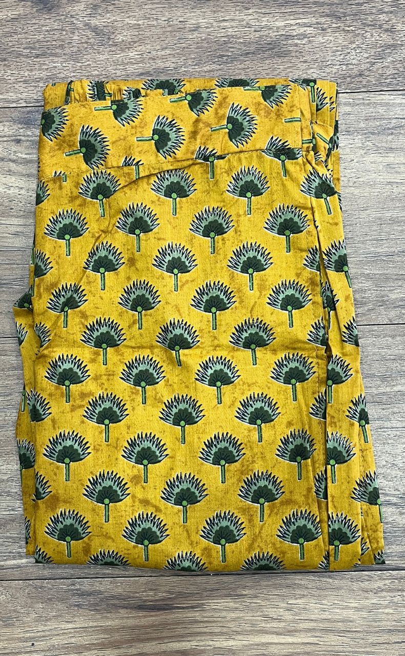 Mustard Floral Co-ord Set . Versatile Cotton Fabric. | Laces and Frills - Laces and Frills