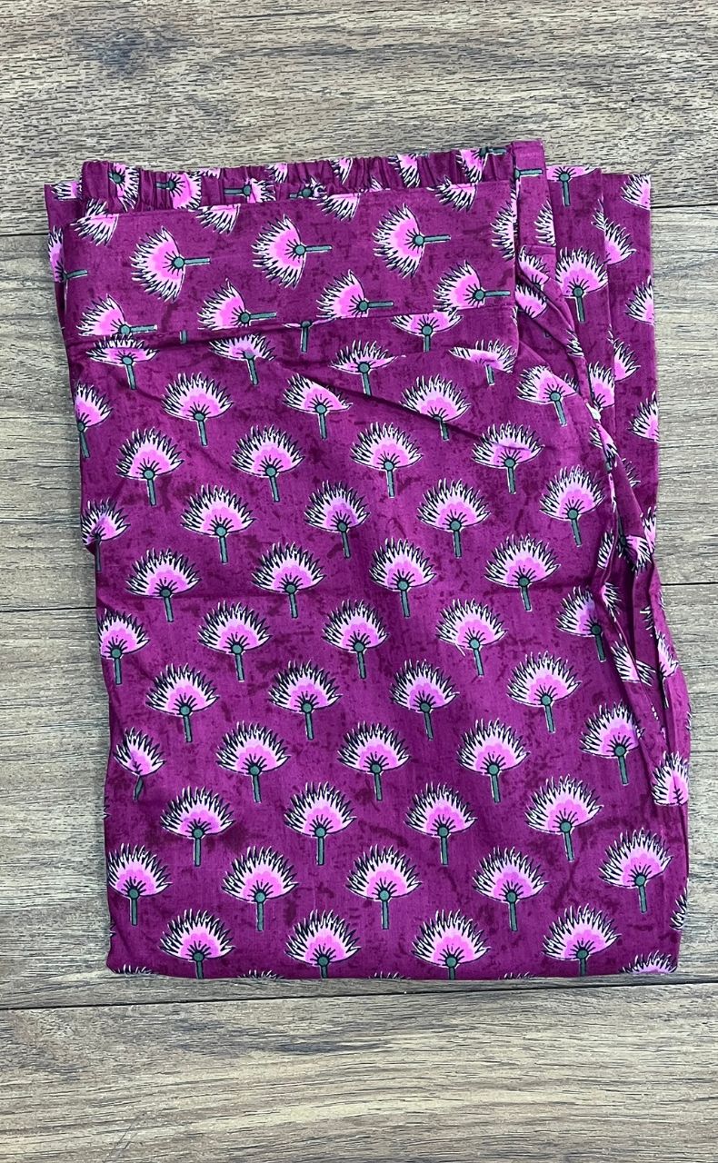 Hot Pink Floral Co-ord Set . Versatile Cotton Fabric. | Laces and Frills - Laces and Frills