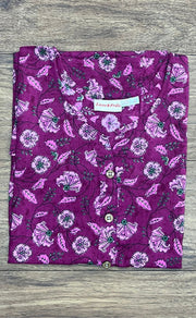 Hot Pink Floral Co-ord Set . Versatile Cotton Fabric. | Laces and Frills - Laces and Frills