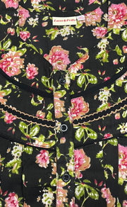 Black Garden Pure Cotton Nighty. Pure Durable Cotton | Laces and Frills - Laces and Frills