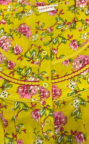 Yellow Garden Pure Cotton Feeding Nursing Nighty. Pure Durable Cotton | Laces and Frills - Laces and Frills