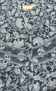 Grey Garden Pure Cotton Nighty. Pure Durable Cotton | Laces and Frills - Laces and Frills