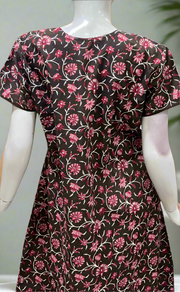 Brown Garden Pure Cotton Nighty. Pure Durable Cotton | Laces and Frills